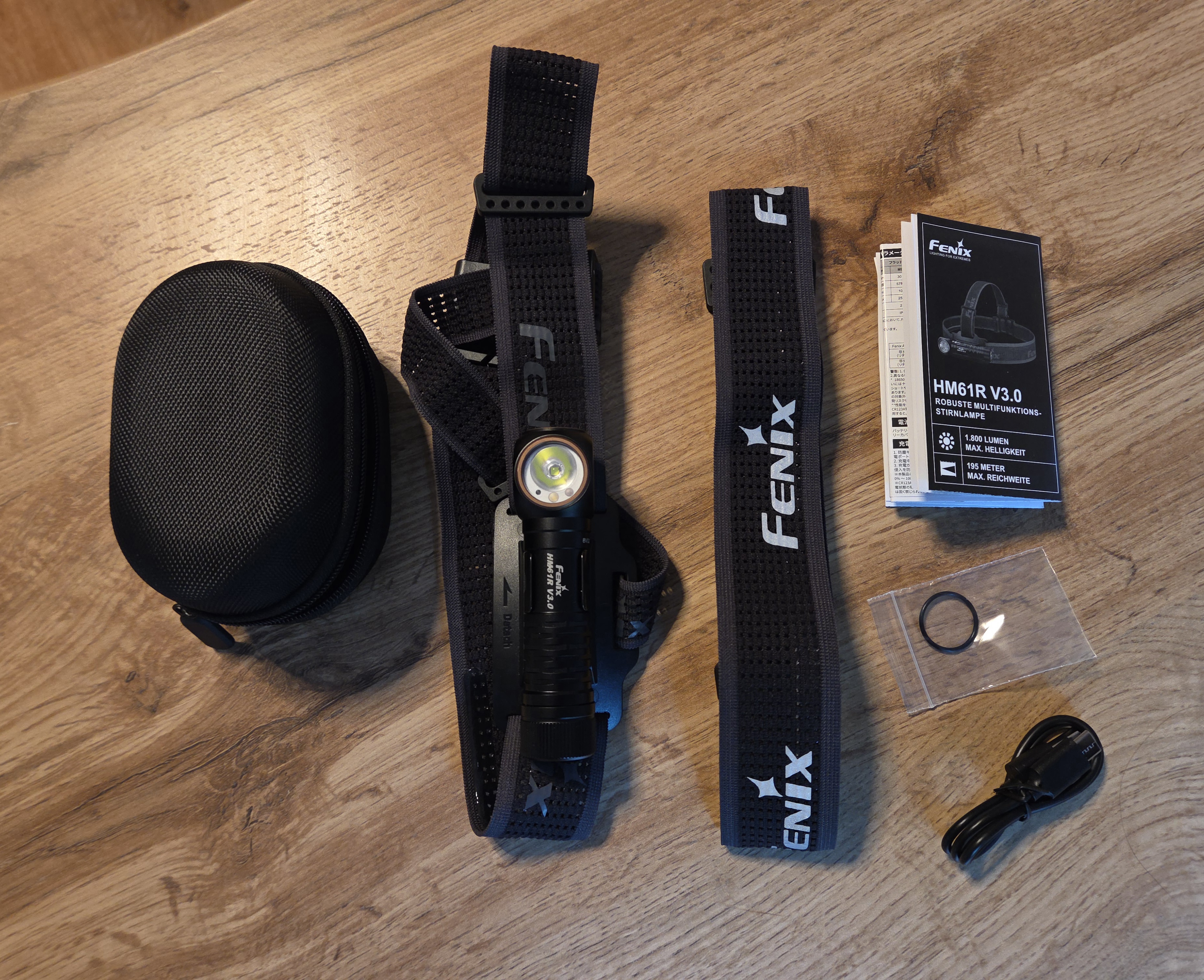 Lieferumfang der Fenix HM61R V3.0